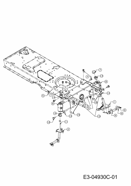 Ersatzteile Black Edition Rasentraktoren 247-105 TWIN H Typ: 13CU497N615  (2011) Vorderachse