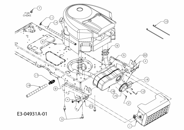 Ersatzteile Gutbrod Rasentraktoren GLX 105 RAT Typ: 13BT50GN690  (2009) Motor