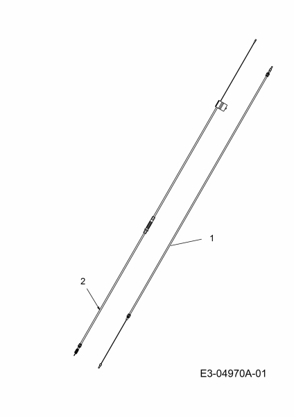 Ersatzteile MTD Benzin Rasenmäher mit Antrieb SPK 48 HW Typ: 12A-127D678  (2009) Bowdenzüge 