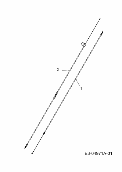 Ersatzteile MTD Benzin Rasenmäher mit Antrieb 48 SPB Typ: 12A-168R600  (2011) Bowdenzüge 