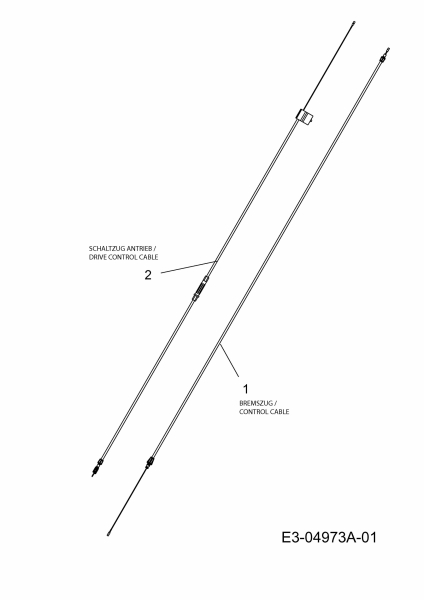 Ersatzteile MTD Benzin Rasenmäher mit Antrieb SPO 53 M Typ: 12C-84M1686  (2010) Bowdenzüge 