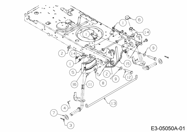 Ersatzteile Massey Ferguson Rasentraktoren MF 30-15 RA Typ: 13AV785A695  (2009) Vorderachse