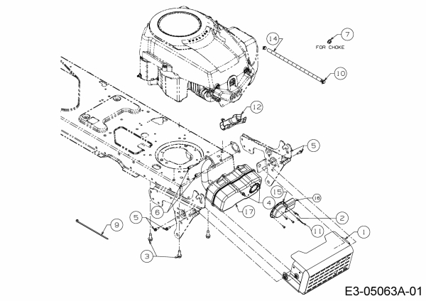 Ersatzteile Massey Ferguson Rasentraktoren MF 30-15 RA Typ: 13AV785A695  (2009) Motorzubehör