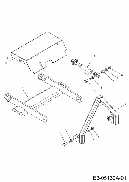 Ersatzteile Zubehör Kompakttraktoren Frontkuppeldreieck für CC 2000/3000 RD Serie, mechanisch Typ: 596-235-600  (2009) Frontkraftheber mechanisch