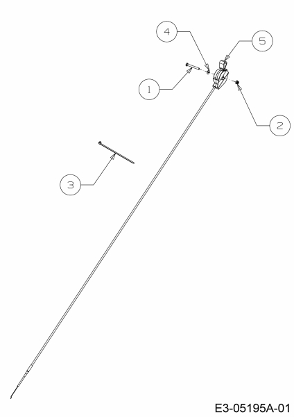 Ersatzteile MTD Motorhacke T/205 Typ: 21D-20MI678  (2017) Gaszug 