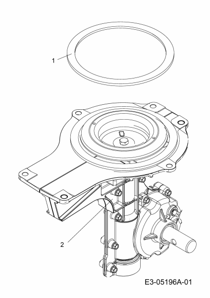 Ersatzteile WOLF-Garten Motorhacke T 40 B Typ: 21B-203A650  (2014) Getriebe 