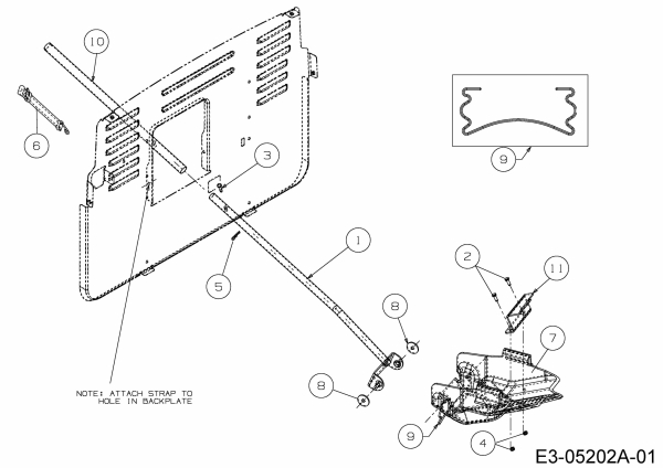 Ersatzteile Zubehör Garten- und Rasentraktoren Mulch Kits für 700 Serie (LT-5) mit Mähwerk N (41/105cm) Typ: 196-749-678  (2009) Grundgerät