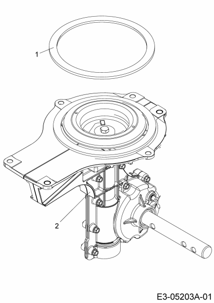 Ersatzteile MTD Motorhacke T/245 Typ: 21D-25MJ678  (2016) Getriebe 