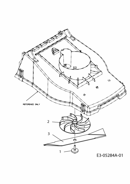 Ersatzteile Mastercut Elektromäher E 380 Typ: 18C-S0J-659  (2010) Messer, Messeraufnahme