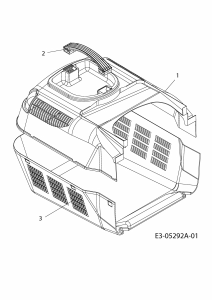 Ersatzteile MTD Elektro Rasenmäher ohne Antrieb Opti 3813 Typ: 18D-S0F-600  (2010) Grasfangkorb 