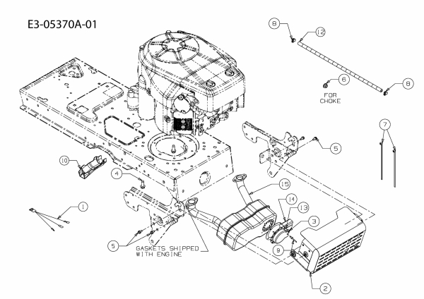 Ersatzteile Staub Rasentraktoren SAEL 108/22 HK Typ: 13AF79KG632  (2010) Motorzubehör