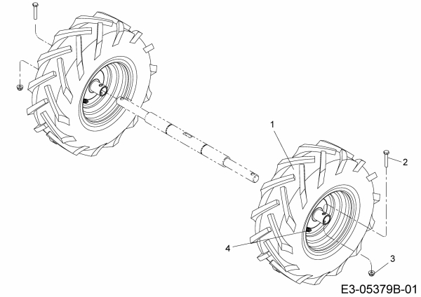 Ersatzteile MTD Motorhacke T/405 M Typ: 21AA46M3678  (2018) Räder 13x5 