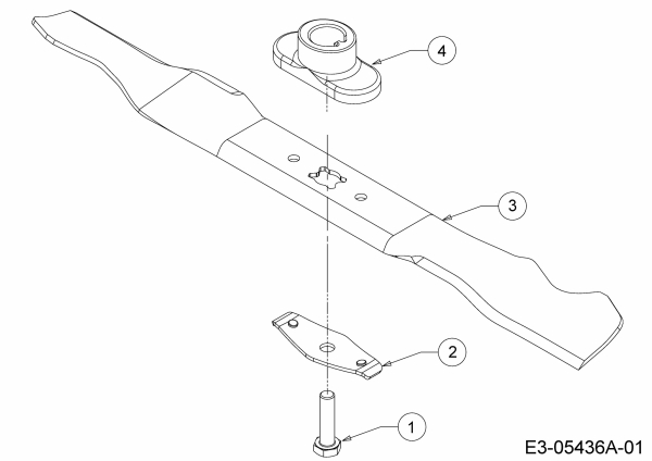 Ersatzteile MTD Benzin Rasenmäher ohne Antrieb Smart 53 MB Typ: 11A-A05B600  (2019) Messer, Messeraufnahme 