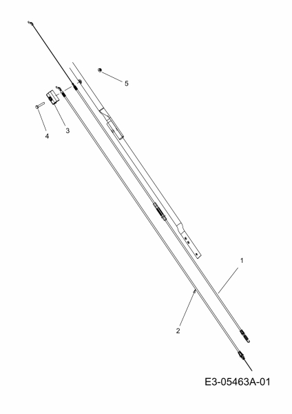 Ersatzteile Fleurelle Motormäher mit Antrieb FBM 46 RH-OHV Typ: 12C-J6M2619  (2010) Bowdenzüge