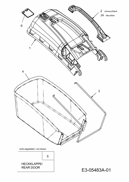 Ersatzteile Lux Tools Motormäher B 46 Typ: 11D-J44H694  (2012) Grasfangsack