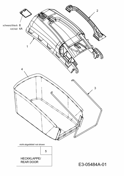 Ersatzteile Fleurelle Motormäher mit Antrieb FBM 46 RH-OHV Typ: 12C-J6M2619  (2010) GRASFANGSACK