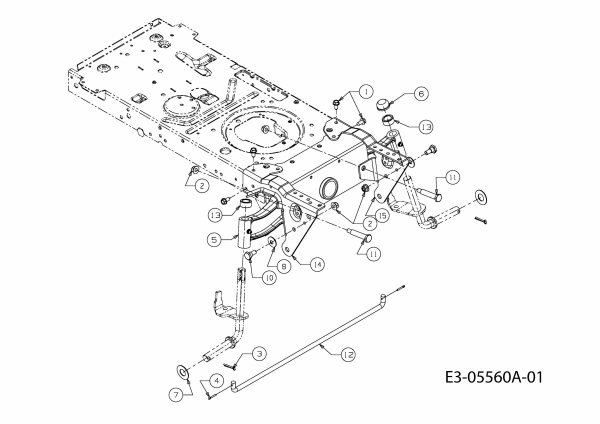 Ersatzteile Massey Ferguson Rasentraktoren MF 30-15 RH Typ: 13AV715A695  (2010) Vorderachse