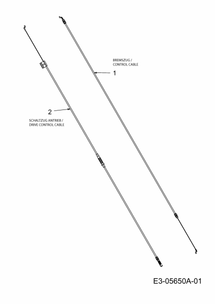 Ersatzteile Black-Line Motormäher mit Antrieb BL 5053 Typ: 12C-844H683  (2011) Bowdenzüge