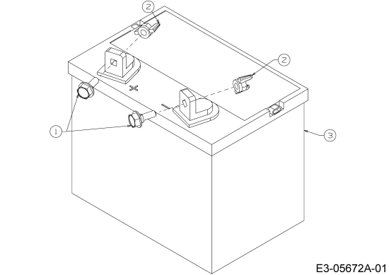 Cub Cadet Ersatzteile Gartentraktoren GT 1224 14AI94AP603  (2010) Batterie