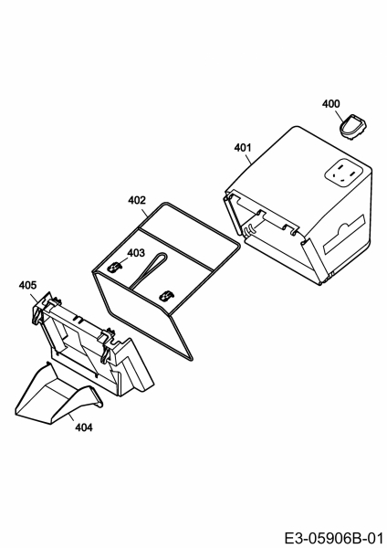 Ersatzteile WOLF-Garten Akku Rasenmäher ohne Antrieb Li-Ion Power 40 Typ: 4929000  (2015) Fangsack 