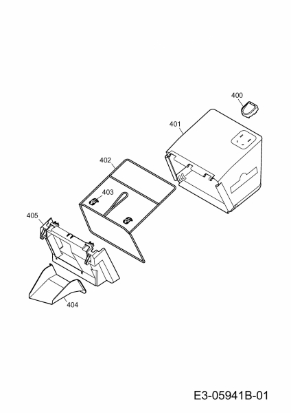 Ersatzteile WOLF-Garten Akku Rasenmäher ohne Antrieb Li-Ion Power 34 Typ: 4919000  (2014) Fangsack 