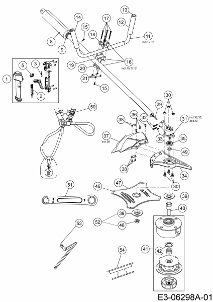 Ersatzteile MTD Motorsense 780 HQ Typ: 41AD78PC616  (2013) Grundgerät 