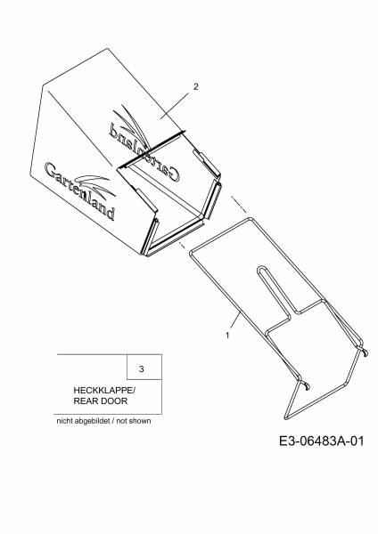 Ersatzteile Gartenland Motormäher mit Antrieb 511.GLS 46 A Typ: 12D-J2JD640  (2010) Grasfangsack