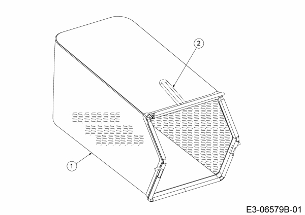 Ersatzteile MTD Benzin Rasenmäher ohne Antrieb Y 650 PM Typ: 11A-B1S5329  (2018) Grasfangsack 