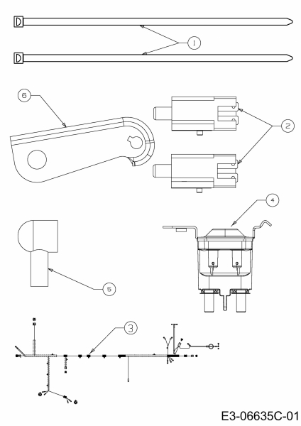 Ersatzteile WOLF-Garten Rasentraktor Ambition 107.175 H Typ: 13HN79RG650  (2014) Elektroteile 