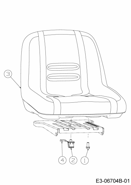 Cub Cadet Ersatzteile Zero Turn XZ2 127 17AICBDQ603  (2017) Sitz