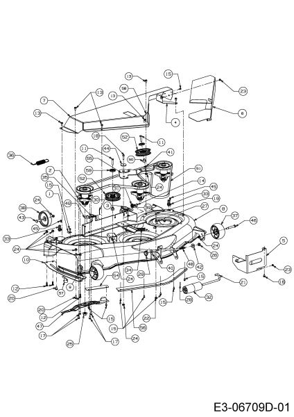 Cub Cadet Ersatzteile Gartentraktoren CC 1224 KHP 14BI94AP603  (2014) Mähwerk P (50/127cm)