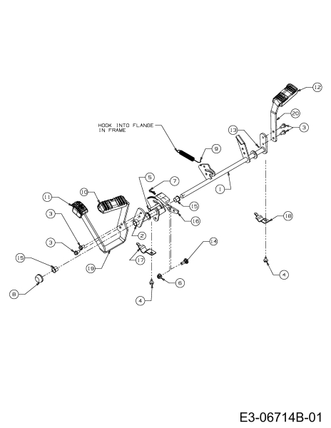 Cub Cadet Ersatzteile Gartentraktoren CC 1224 KHP 14BI94AP603  (2012) Pedale