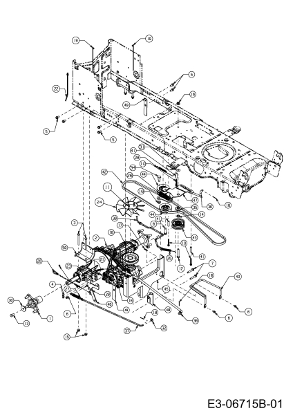 Cub Cadet Ersatzteile Gartentraktoren CC 1224 KHP 14BI94AP603  (2012) Fahrantrieb