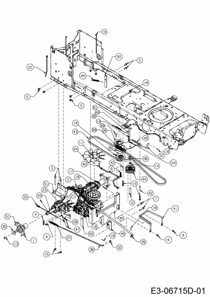Cub Cadet Ersatzteile Gartentraktoren CC 1224 KHP 14HQ94AP603  (2015) Fahrantrieb