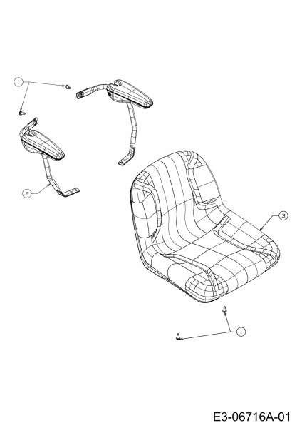 Ersatzteile Massey Ferguson Zero Turn MF 50-22 ZT Typ: 17AI2ACP695  (2012) Sitz