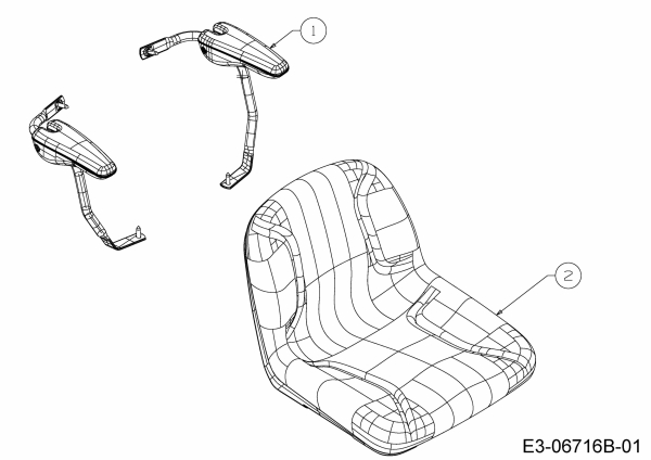 Ersatzteile Massey Ferguson Gartentraktoren MF 54-25 SD Typ: 14BQ94GK395  (2015) Sitz