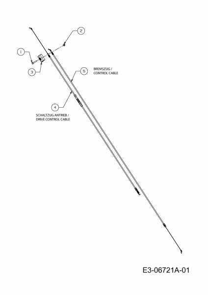 Ersatzteile WOLF-Garten Benzin Rasenmäher mit Antrieb Select 5300 A Typ: 12C-84JT650  (2011) Bowdenzüge 
