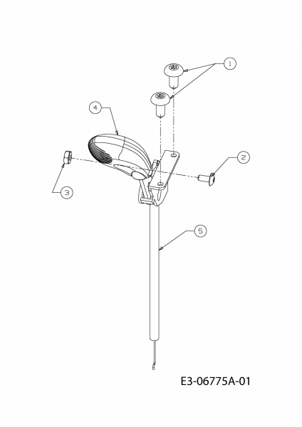 Ersatzteile Gutbrod Rasentraktoren JLX 60 RA Typ: 13W4054-690  (2010) Gaszug