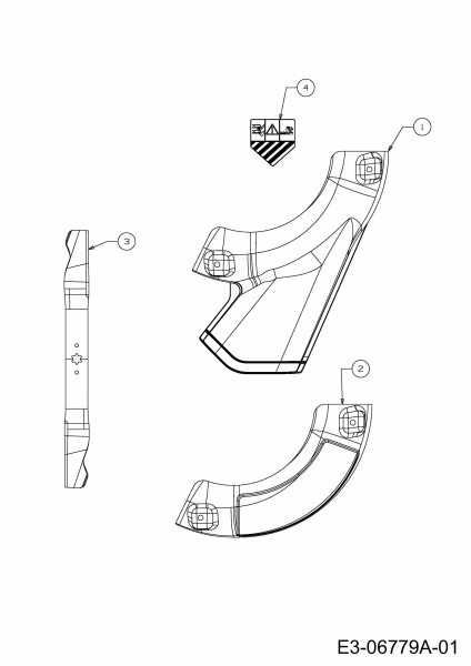 Ersatzteile Cmi Rasentraktoren 60 E Typ: 13C1054-620  (2011) Mulch Kit mit Deflektor