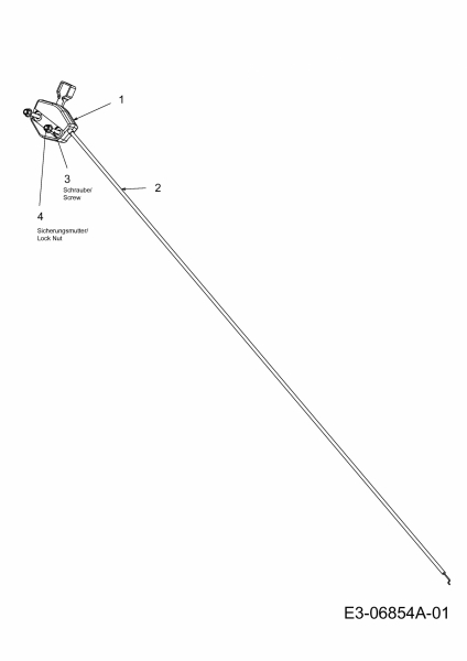 Ersatzteile Mr.Gardener Motormäher mit Antrieb HWD 4546 TH Typ: 12C-J6AQ629  (2011) GASFERNBEDIENUNG