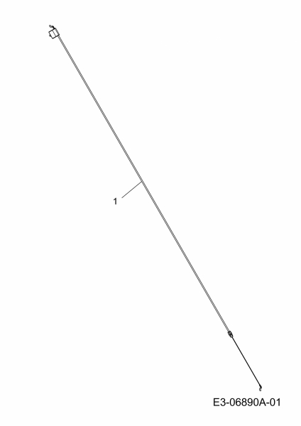 Ersatzteile MTD Benzin Rasenmäher ohne Antrieb 53 PO Typ: 11C-84JT600  (2011) Bremszug 