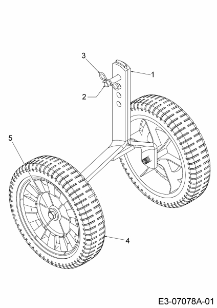 Ersatzteile MTD Motorhacke T 330 B 700 Typ: 21C-332Z602  (2013) Radträger, Räder 