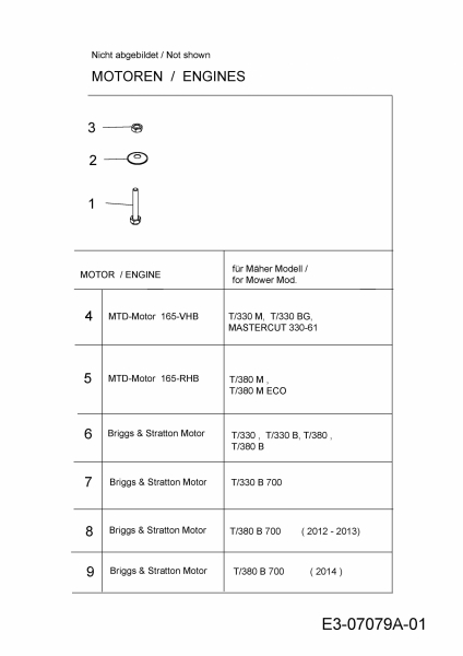 Ersatzteile MTD Motorhacke T/330 M Typ: 21D-33MV678  (2015) Motor 