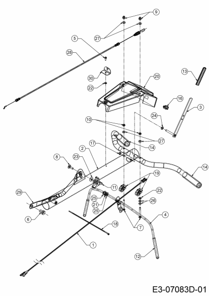 Ersatzteile MTD Motorhacke T/380 M Typ: 21D-38MT678 (2020) Holm 