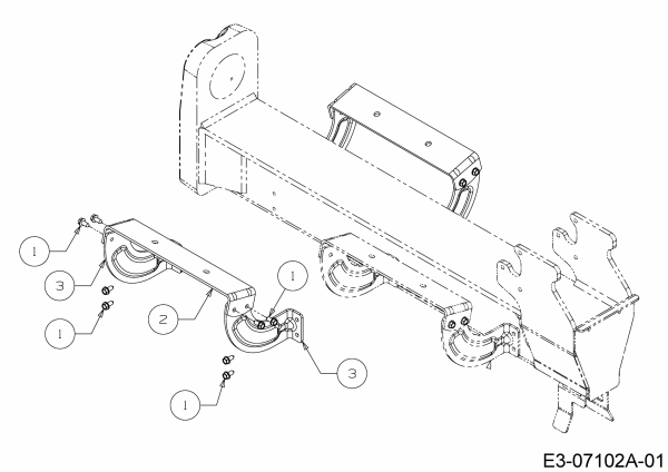 Ersatzteile MTD Holzspalter LS 550 Typ: 24AF550C678  (2012) Querträger 