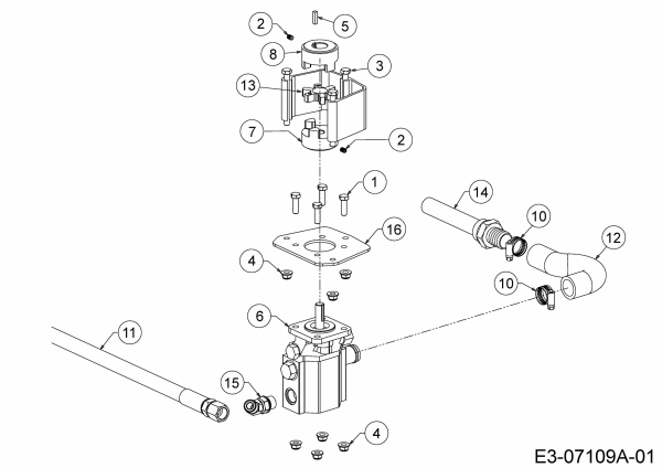 Ersatzteile MTD Holzspalter LS 550 Typ: 24AF550C678  (2013) Zahnradpumpe 