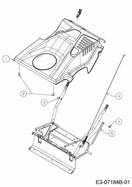 Ersatzteile WOLF-Garten Schneefräse Select SF 53 Typ: 31A-2M1E650  (2016) Motorabdeckung 