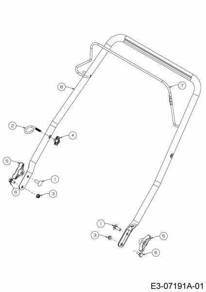 Ersatzteile WOLF-Garten Schneefräse Select SF 53 Typ: 31A-2M1E650  (2016) Holm 