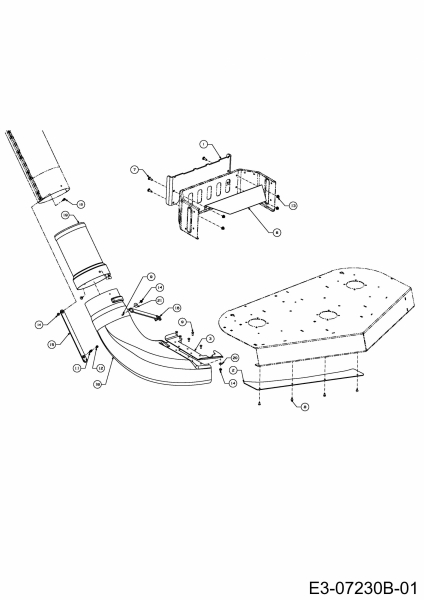 Ersatzteile Zubehör Zero Turn Grasfangeinrichtung für Z-Force 48 S mit Mähwerk B (48/122cm) Typ: 19A70011100  (2013) Auswurfschacht
