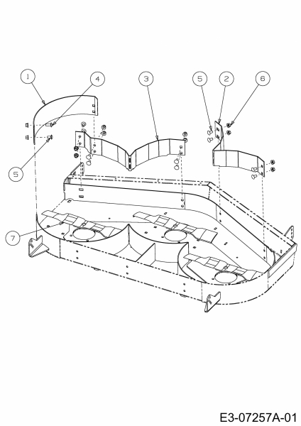 Ersatzteile Zubehör Zero Turn Mulch Kits für Z-Force 48 S mit Mähwerk B (48/122cm) Typ: 19A70016100  (2012) Grundgerät